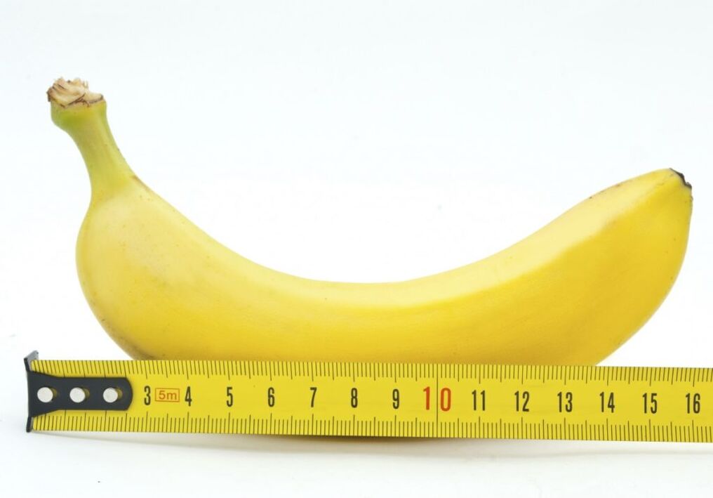 banana measurement symbolizes penis measurement after enlargement surgery