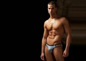 man in shorts with enlarged penis size